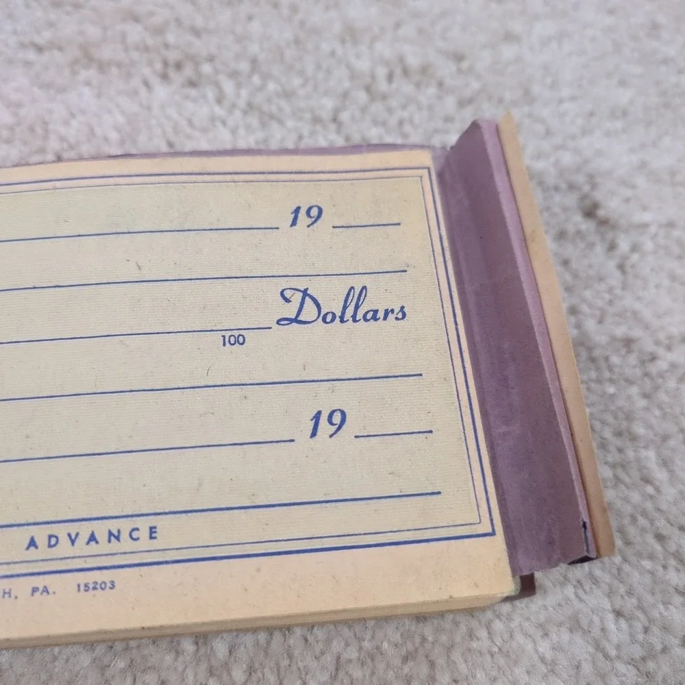 Steel City Rent Receipt Book No. 193 Used With Carbon‎ Paper Vintage 50s 60s
